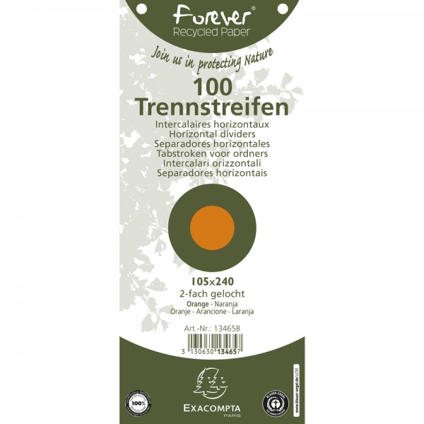 Intercalari orizzontali forever, rancione colore arancione grammatura 180gr