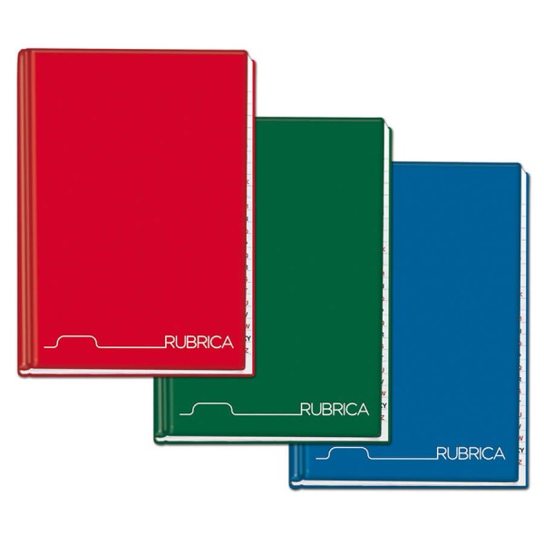 Rubriche cartonate 48 fogli, a5 - 15x21cm col.assortiti colore assortiti grammatura 70gr