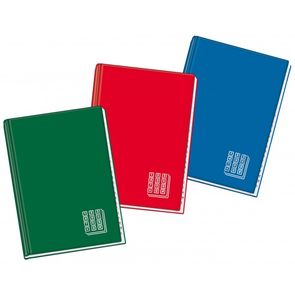Rubriche cartonate 96 fogli, a5 - 15x21cm col.assortiti colore assortiti grammatura 70gr