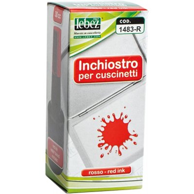 Inchiostro per timbri colore rosso