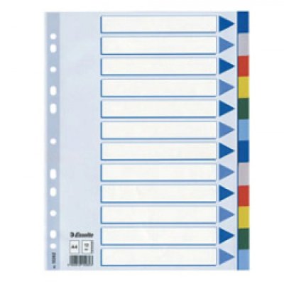 Separatori neutri ppl, 12 tasti colore assortiti