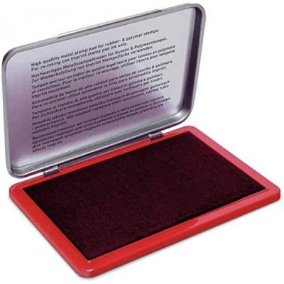Cuscinetto per timbri manuali colore rosso