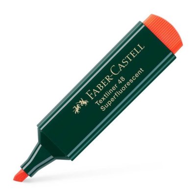 Faber-Castell Evidenziatore TEXTLINER 48, punta a scalpello - 5mm - Arancione