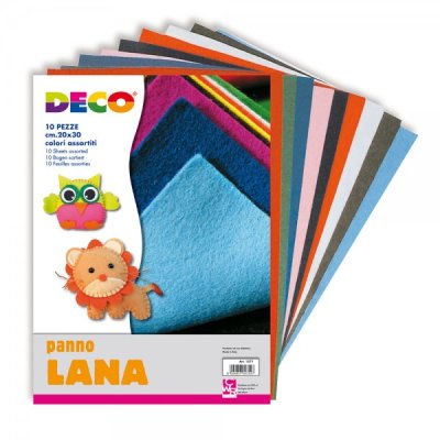 Panni in lana colore assortiti
