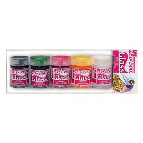 Colori per vetro e metallo colore assortiti