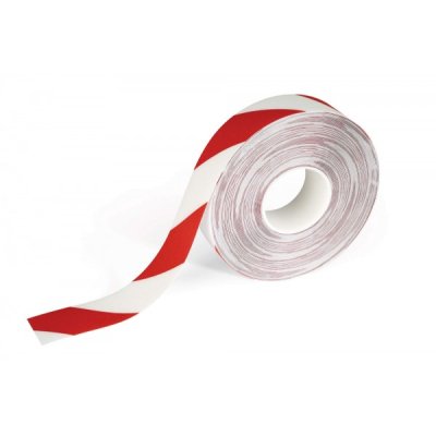 Nastro per segnaletica da pavimento colore rosso, bianco
