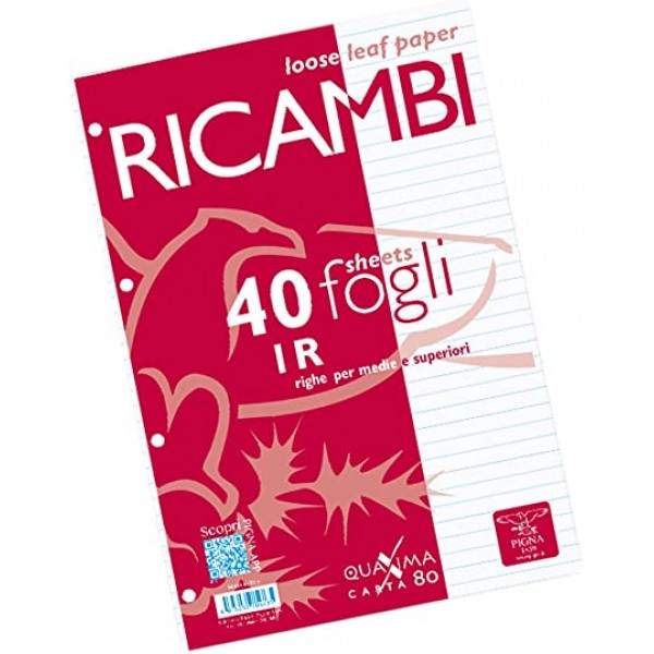 Quaxima - ricambi forati colore bianco grammatura 80gr