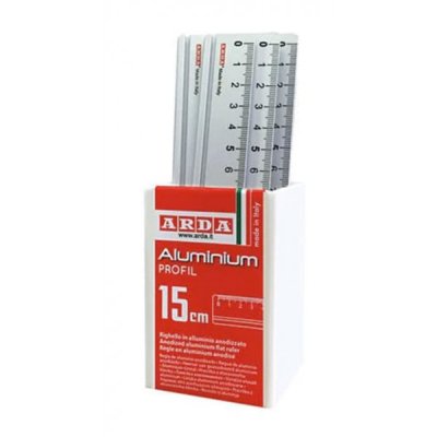 Righello profil 15cm colore alluminio