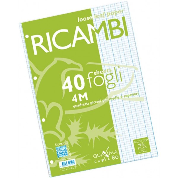 Quaxima - ricambi forati colore bianco grammatura 80gr
