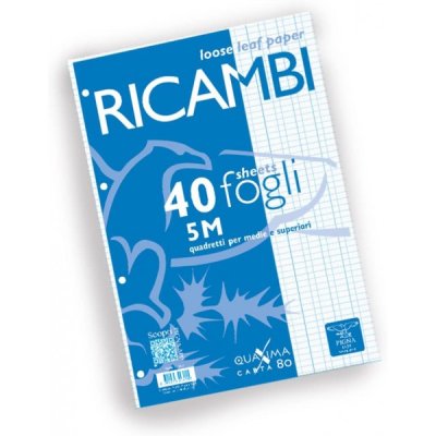 Quaxima - ricambi forati colore bianco grammatura 80gr