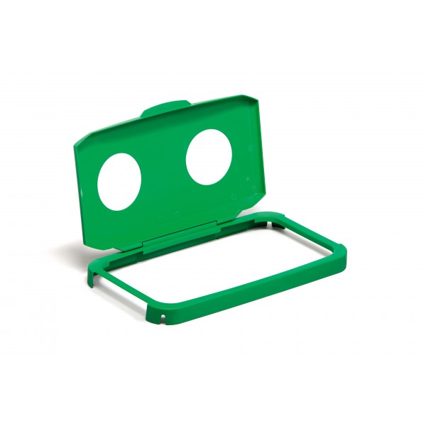 DURABLE coperchio verde per contenitore DURABIN 60 con due fori