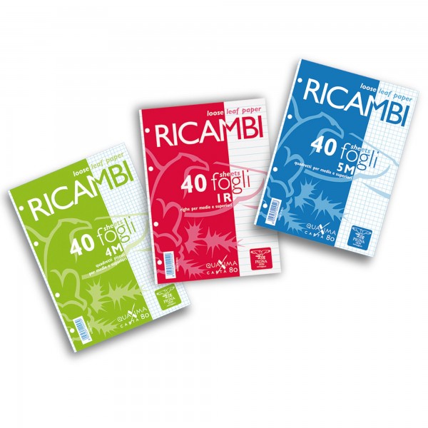 Quaxima - ricambi forati colore bianco grammatura 80gr
