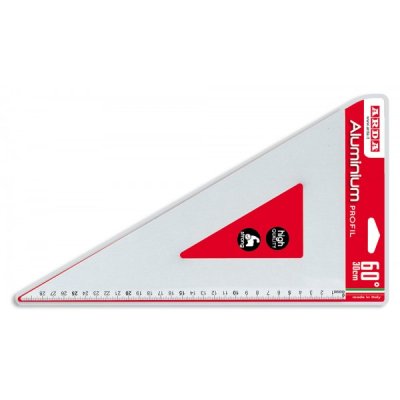 Squadra 60° profil 30cm colore alluminio