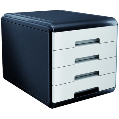 ARDA Cassettiera da scrivania MYDESK 4 cassetti - Plastica - Bianco