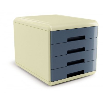 Cassettiera vintage 4 cassetti colore carta da zucchero colore latte colore carta da zucchero