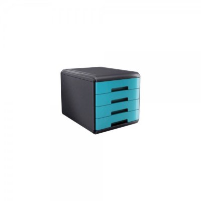 ARDA Cassettiera da scrivania MYDESK 4 cassetti - Turchese