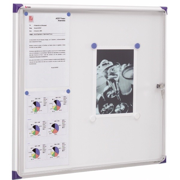 Bacheca magnetica per interni colore bianco