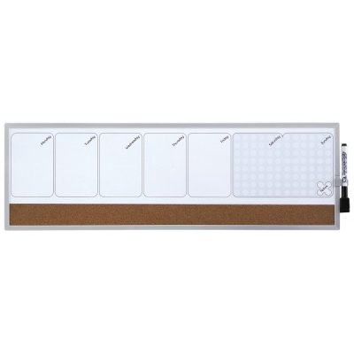 Organizer magnetico settimanale colore bianco