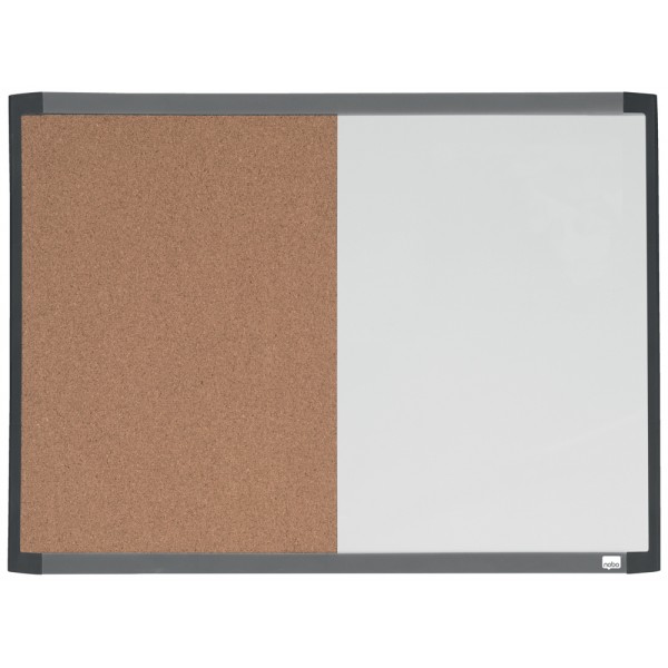 Lavagna magnetica combinata colore bianco, sughero