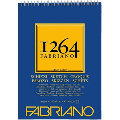 Fabriano 1264 sketch - libro per schizzi grammatura 90gr