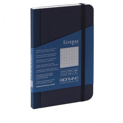 Ecoqua plus fabric - taccuino colore blu grammatura 90gr