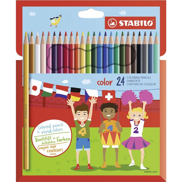 Astuccio pastelli color colore assortiti