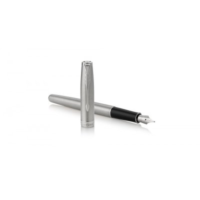 Sonnet stainless steel ct - penna stilografica colore nero tipo punta pennino