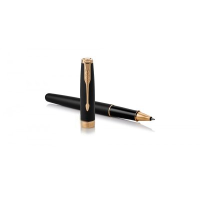Sonnet matt black gt - penna roller colore nero tipo punta conica