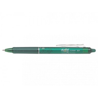 Frixion Clicker - Penna a sfera PILOT ricaricabile con inchiostro termo sensibile e gomma integrata - punta 0,7mm - Verde