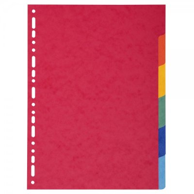 Intercalari carta 6 tasti, col. assortiti colore assortiti grammatura 220gr