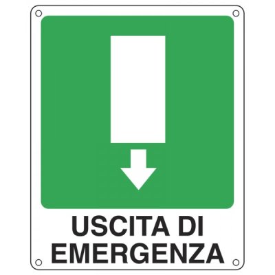 Cartello "uscita di emergenza"