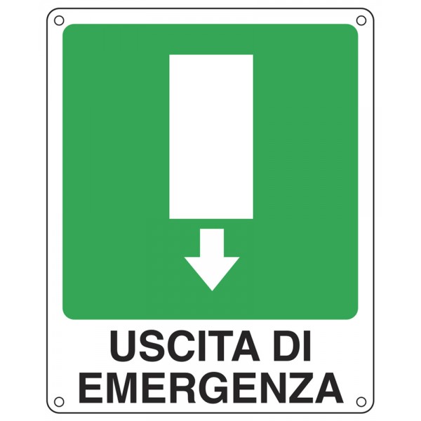 Cartello "uscita di emergenza"