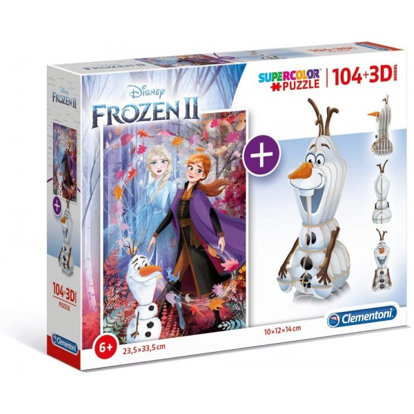 Frozen 2 - puzzle 104 + 3d