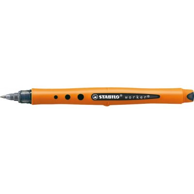 Worker+ - penna roller colore nero tipo punta conica