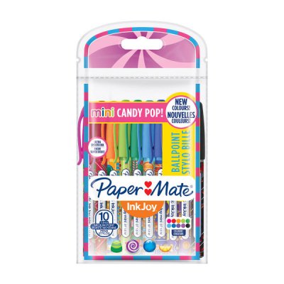 Inkjoy 100 candy pop - penna a sfera colore assortiti tipo punta conica