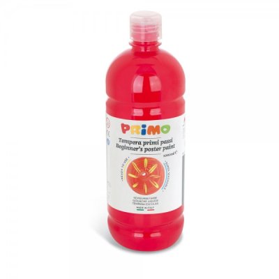 Tempera in bottiglia colore rosso vermiglione