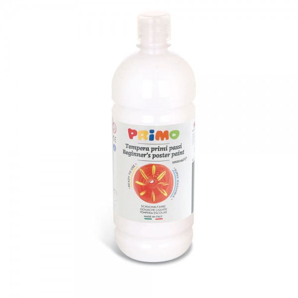 Tempera in bottiglia colore bianco