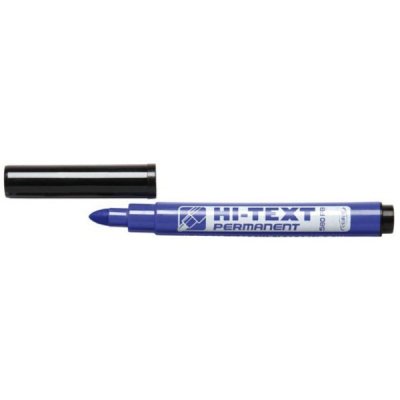 Hi-text 580 - marcatore permanente colore blu tipo punta scalpello