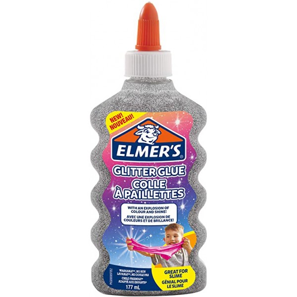 Colla liquida - glitter colore argento