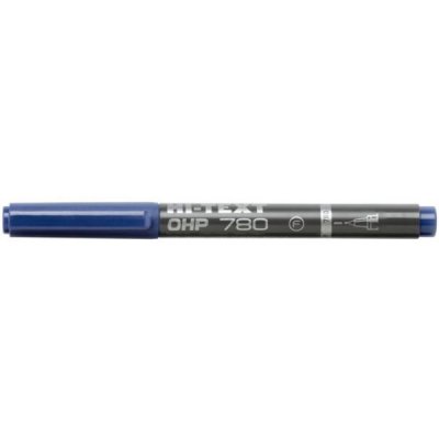 Hi-text 780 ohp - marcatore permanente colore blu tipo punta conica