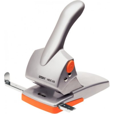 Heavy duty hdc65 - perforatore 2 fori colore grigio, arancione