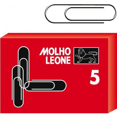 Leone 5 - fermagli colore cromato tipo punta punta arrotondata