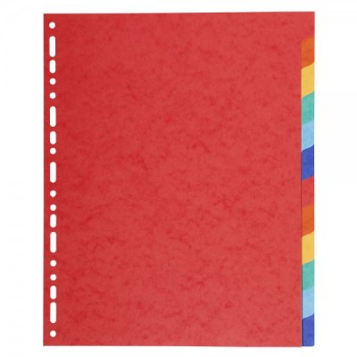 Intercalari carta 12 tasti, col. assortiti colore assortiti grammatura 220gr