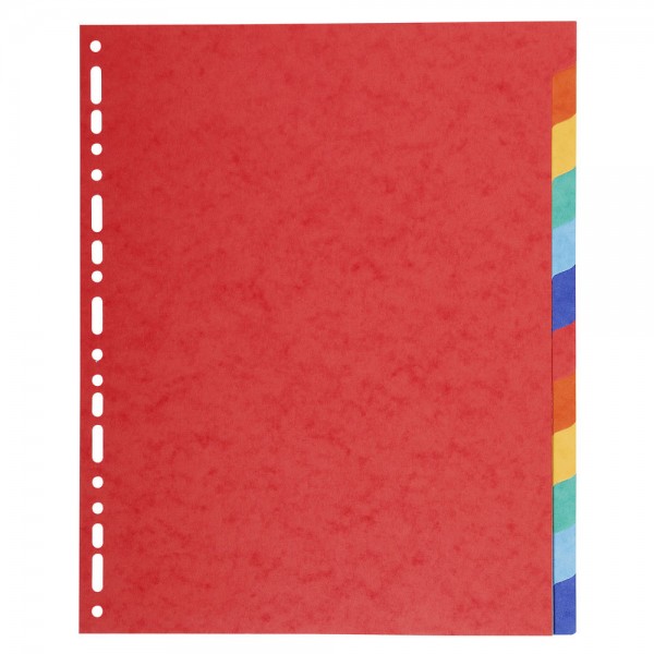 Intercalari carta 12 tasti, col. assortiti colore assortiti grammatura 220gr