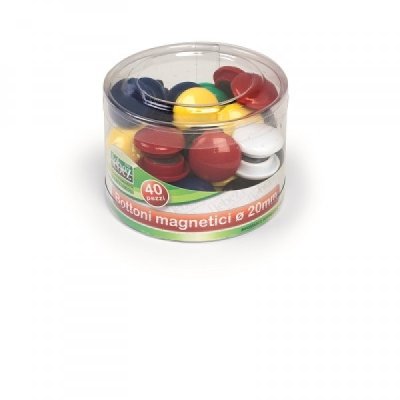 Bottoni magnetici colore assortiti
