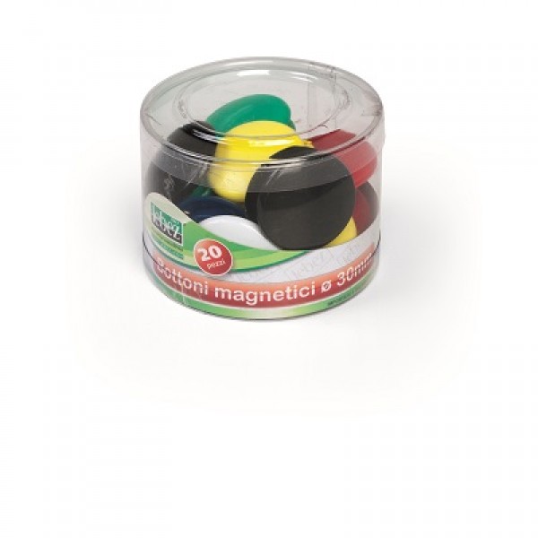 Bottoni magnetici colore assortiti