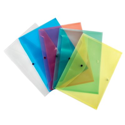 Buste con bottone a4 - 21x29,7cm colore rosso