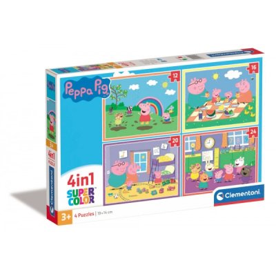 Peppa pig - puzzle 4 in 1