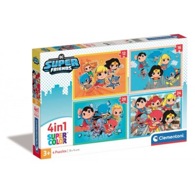 Dc comics super friends - puzzle 4 in 1