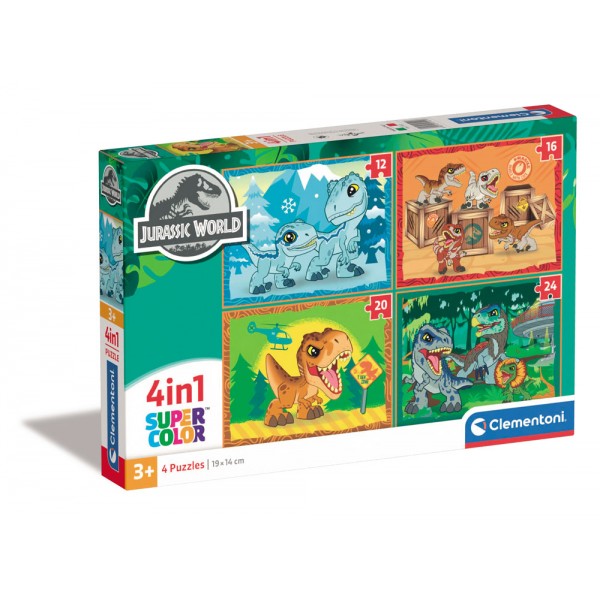 Jurassic world - puzzle 4 in 1